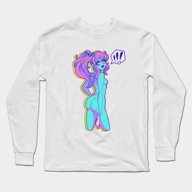 Unwind Long Sleeve T-Shirt by Mikesgarbageart